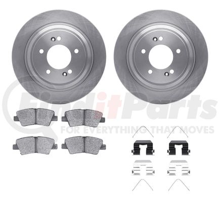 6512-21180 by DYNAMIC FRICTION COMPANY - Brake Rotor with 5000 Brake Pads and Hardware Kit