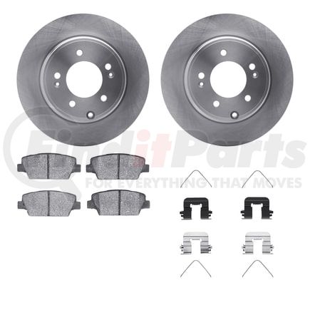 6512-21185 by DYNAMIC FRICTION COMPANY - Brake Rotor with 5000 Brake Pads and Hardware Kit