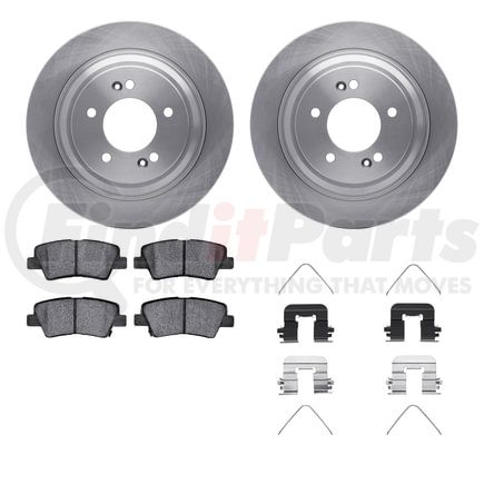 6512-21179 by DYNAMIC FRICTION COMPANY - Brake Rotor with 5000 Brake Pads and Hardware Kit