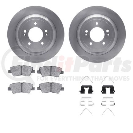 6512-21200 by DYNAMIC FRICTION COMPANY - Brake Rotor with 5000 Brake Pads and Hardware Kit