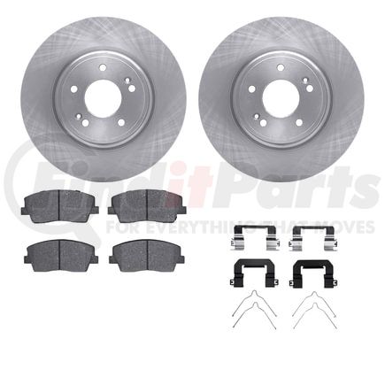 6512-21196 by DYNAMIC FRICTION COMPANY - Brake Rotor with 5000 Brake Pads and Hardware Kit