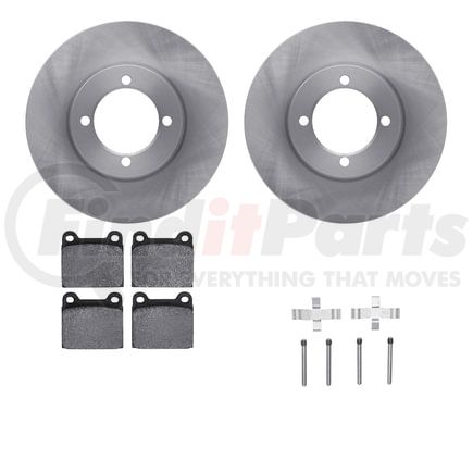 6512-22003 by DYNAMIC FRICTION COMPANY - Brake Rotor with 5000 Brake Pads and Hardware Kit