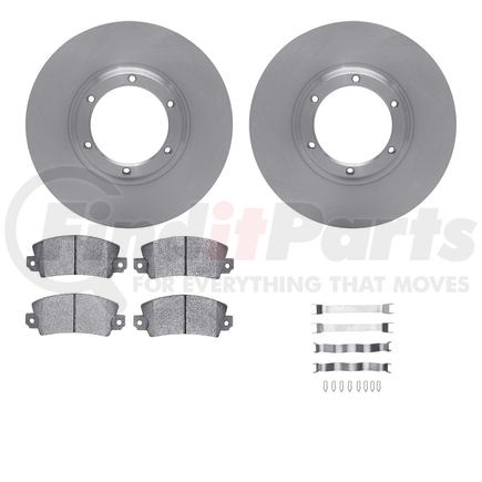 6512-23035 by DYNAMIC FRICTION COMPANY - Brake Rotor with 5000 Brake Pads and Hardware Kit