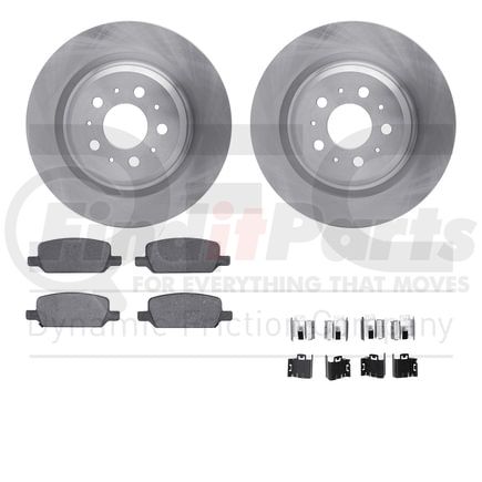 6512-26000 by DYNAMIC FRICTION COMPANY - Rotors with 5000 Advanced Brake Pads includes Hardware