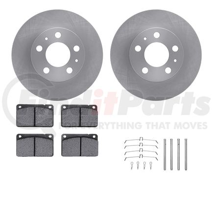 6512-27120 by DYNAMIC FRICTION COMPANY - Brake Rotor with 5000 Brake Pads and Hardware Kit