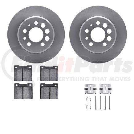 6512-27129 by DYNAMIC FRICTION COMPANY - Brake Rotor with 5000 Brake Pads and Hardware Kit