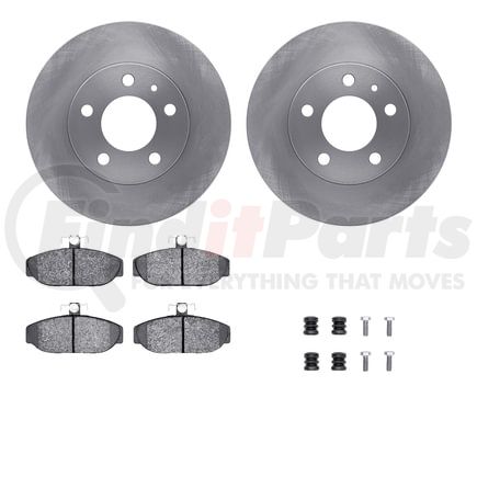 6512-27148 by DYNAMIC FRICTION COMPANY - Brake Rotor with 5000 Brake Pads and Hardware Kit