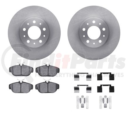 6512-27157 by DYNAMIC FRICTION COMPANY - Brake Rotor with 5000 Brake Pads and Hardware Kit