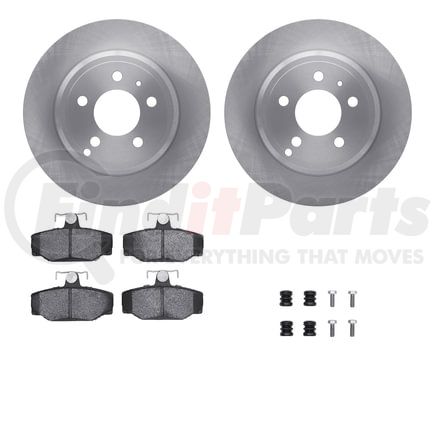 6512-27179 by DYNAMIC FRICTION COMPANY - Brake Rotor with 5000 Brake Pads and Hardware Kit