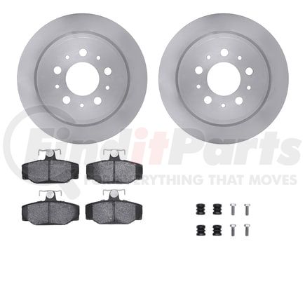 6512-27187 by DYNAMIC FRICTION COMPANY - Brake Rotor with 5000 Brake Pads and Hardware Kit