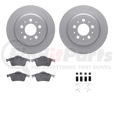 6512-27199 by DYNAMIC FRICTION COMPANY - Brake Rotor with 5000 Brake Pads and Hardware Kit