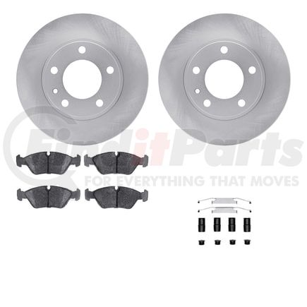 6512-31179 by DYNAMIC FRICTION COMPANY - Brake Rotor with 5000 Brake Pads and Hardware Kit