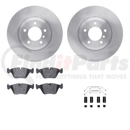 6512-31319 by DYNAMIC FRICTION COMPANY - Brake Rotor with 5000 Brake Pads and Hardware Kit