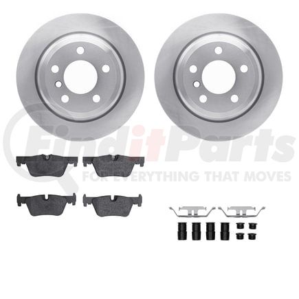 6512-31598 by DYNAMIC FRICTION COMPANY - Brake Rotor with 5000 Brake Pads and Hardware Kit