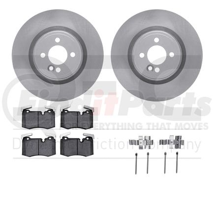 6512-32061 by DYNAMIC FRICTION COMPANY - Brake Rotor with 5000 Brake Pads and Hardware Kit