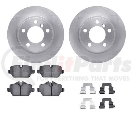 6512-32070 by DYNAMIC FRICTION COMPANY - Brake Rotor with 5000 Brake Pads and Hardware Kit