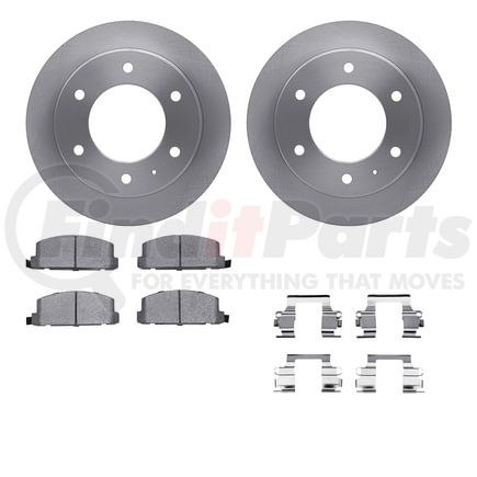6512-37022 by DYNAMIC FRICTION COMPANY - Brake Rotor with 5000 Brake Pads and Hardware Kit