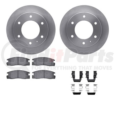 6512-37021 by DYNAMIC FRICTION COMPANY - Brake Rotor with 5000 Brake Pads and Hardware Kit