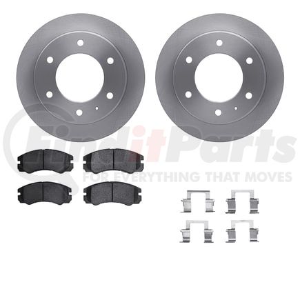 6512-37031 by DYNAMIC FRICTION COMPANY - Brake Rotor with 5000 Brake Pads and Hardware Kit