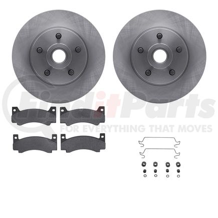 6512-39040 by DYNAMIC FRICTION COMPANY - Brake Rotor with 5000 Brake Pads and Hardware Kit