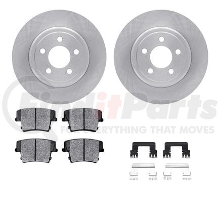 6512-39115 by DYNAMIC FRICTION COMPANY - Brake Rotor with 5000 Brake Pads and Hardware Kit