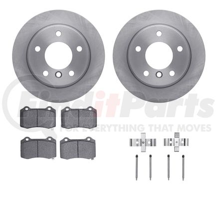 6512-39134 by DYNAMIC FRICTION COMPANY - Brake Rotor with 5000 Brake Pads and Hardware Kit