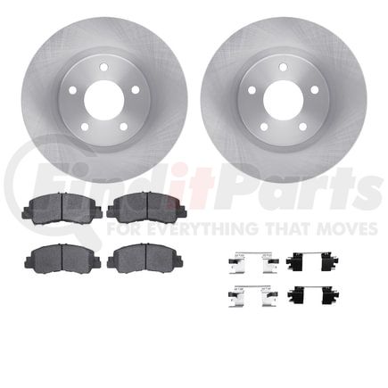 6512-39149 by DYNAMIC FRICTION COMPANY - Brake Rotor with 5000 Brake Pads and Hardware Kit