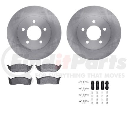 6512-40115 by DYNAMIC FRICTION COMPANY - Brake Rotor with 5000 Brake Pads and Hardware Kit