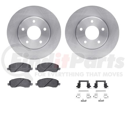 6512-40179 by DYNAMIC FRICTION COMPANY - Brake Rotor with 5000 Brake Pads and Hardware Kit