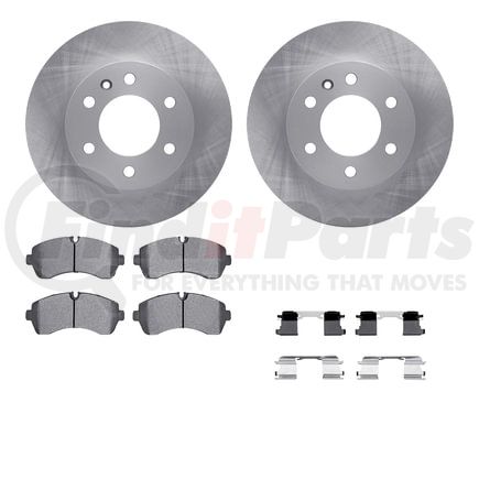 6512-40267 by DYNAMIC FRICTION COMPANY - Brake Rotor with 5000 Brake Pads and Hardware Kit