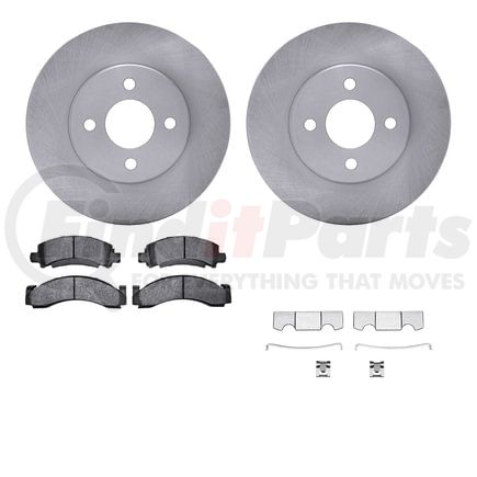 6512-40297 by DYNAMIC FRICTION COMPANY - Brake Rotor with 5000 Brake Pads and Hardware Kit