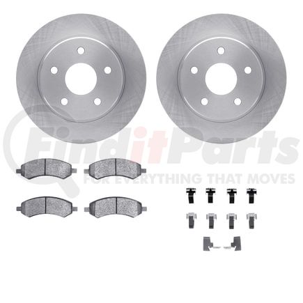 6512-40424 by DYNAMIC FRICTION COMPANY - Brake Rotor with 5000 Brake Pads and Hardware Kit