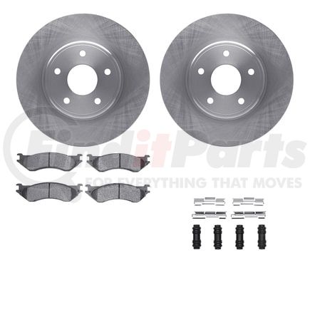 6512-40453 by DYNAMIC FRICTION COMPANY - Brake Rotor with 5000 Brake Pads and Hardware Kit