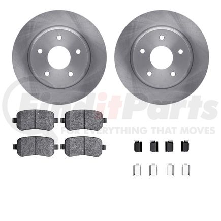 6512-40477 by DYNAMIC FRICTION COMPANY - Brake Rotor with 5000 Brake Pads and Hardware Kit