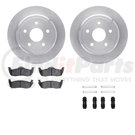 6512-42046 by DYNAMIC FRICTION COMPANY - Brake Rotor with 5000 Brake Pads and Hardware Kit