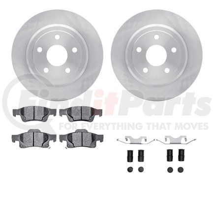 6512-42058 by DYNAMIC FRICTION COMPANY - Brake Rotor with 5000 Brake Pads and Hardware Kit