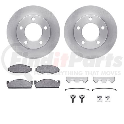 6512-42076 by DYNAMIC FRICTION COMPANY - Brake Rotor with 5000 Brake Pads and Hardware Kit