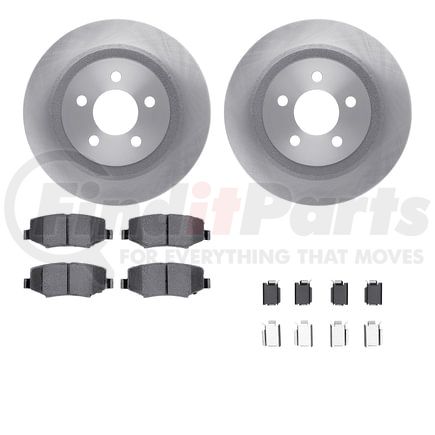 6512-42147 by DYNAMIC FRICTION COMPANY - Brake Rotor with 5000 Brake Pads and Hardware Kit