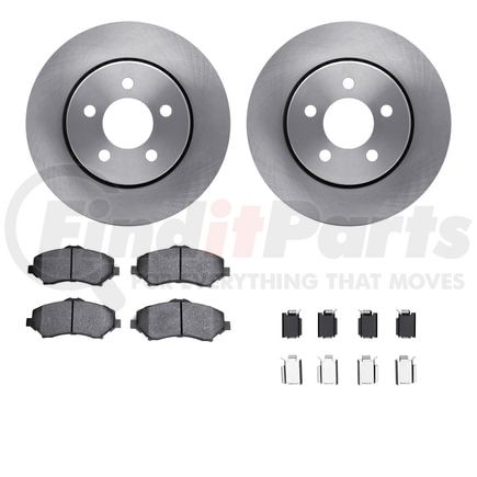 6512-42151 by DYNAMIC FRICTION COMPANY - Brake Rotor with 5000 Brake Pads and Hardware Kit