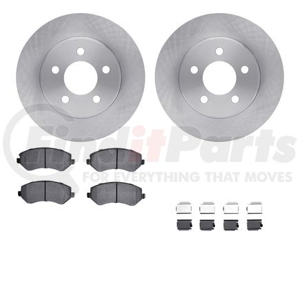 6512-42192 by DYNAMIC FRICTION COMPANY - Brake Rotor with 5000 Brake Pads and Hardware Kit
