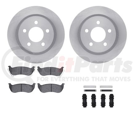 6512-42195 by DYNAMIC FRICTION COMPANY - Brake Rotor with 5000 Brake Pads and Hardware Kit