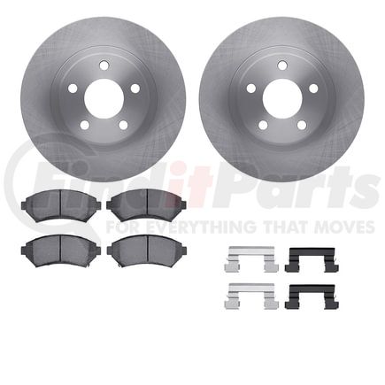 6512-45034 by DYNAMIC FRICTION COMPANY - Brake Rotor with 5000 Brake Pads and Hardware Kit