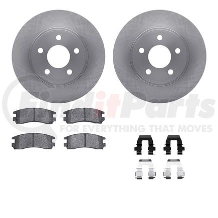 6512-45082 by DYNAMIC FRICTION COMPANY - Brake Rotor with 5000 Brake Pads and Hardware Kit