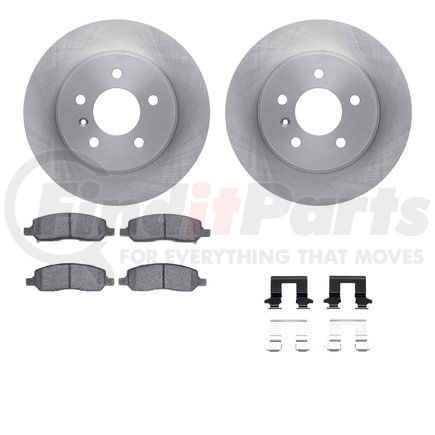 6512-45100 by DYNAMIC FRICTION COMPANY - Brake Rotor with 5000 Brake Pads and Hardware Kit