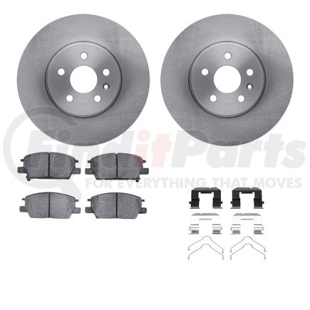 6512-45158 by DYNAMIC FRICTION COMPANY - Brake Rotor with 5000 Brake Pads and Hardware Kit