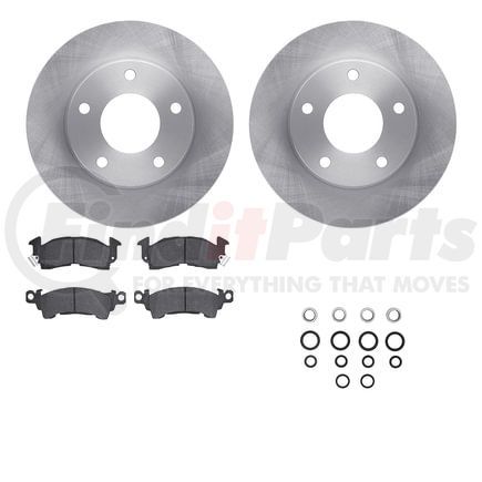 6512-46074 by DYNAMIC FRICTION COMPANY - Brake Rotor with 5000 Brake Pads and Hardware Kit