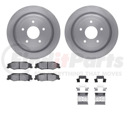 6512-46096 by DYNAMIC FRICTION COMPANY - Brake Rotor with 5000 Brake Pads and Hardware Kit