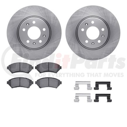 6512-46114 by DYNAMIC FRICTION COMPANY - Brake Rotor with 5000 Brake Pads and Hardware Kit