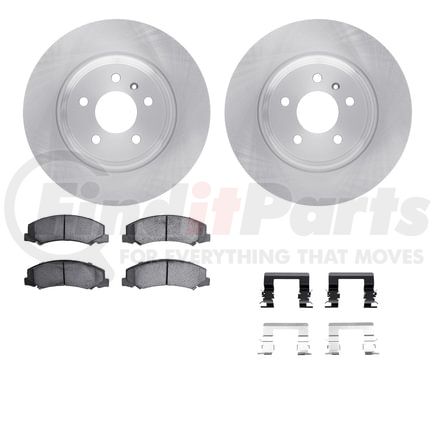 6512-46181 by DYNAMIC FRICTION COMPANY - Brake Rotor with 5000 Brake Pads and Hardware Kit