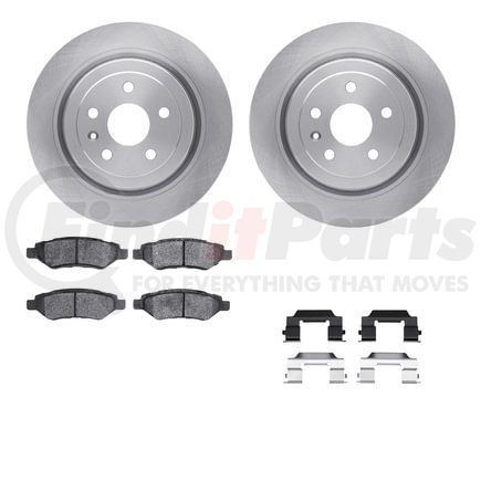 6512-46205 by DYNAMIC FRICTION COMPANY - Brake Rotor with 5000 Brake Pads and Hardware Kit
